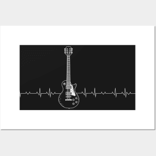 Guitar HeartBeat Posters and Art